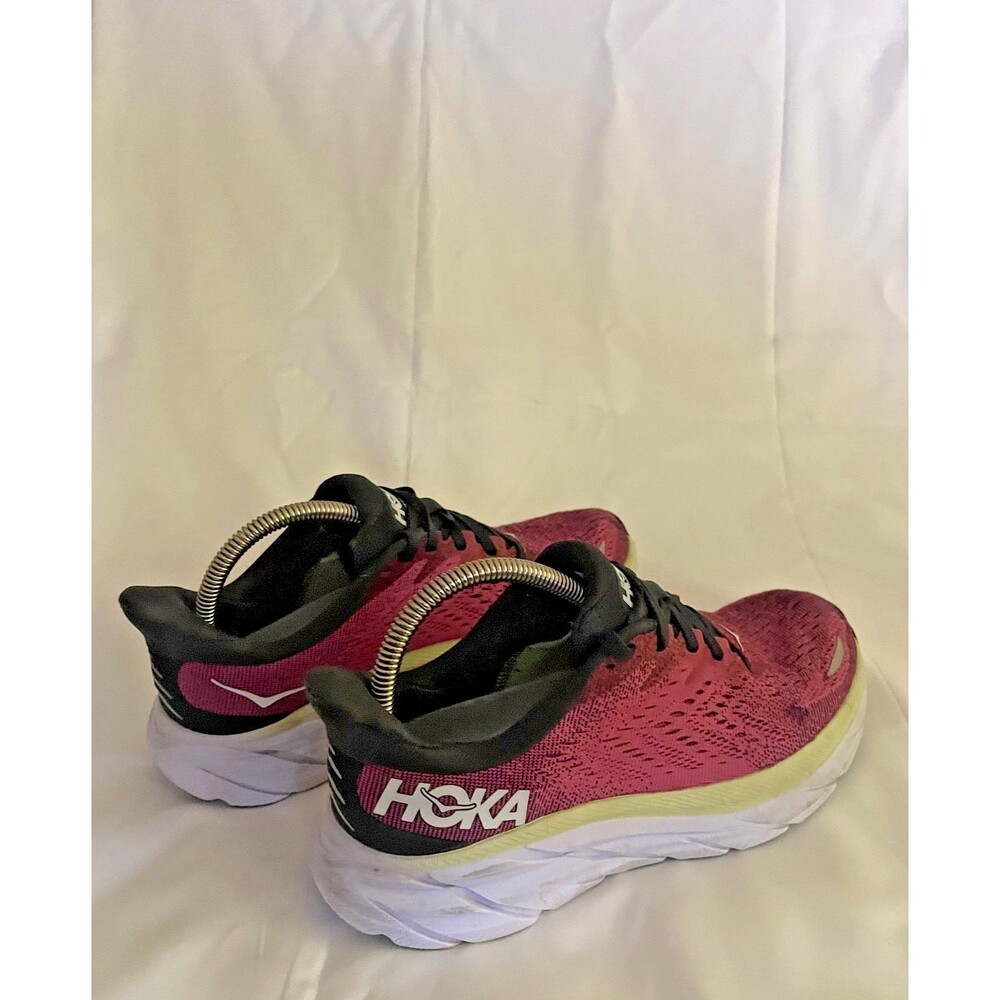 HOKA One One Women's Clifton 8 Running Shoes Sz 6.5 Rose Pink - Picture 3 of 16
